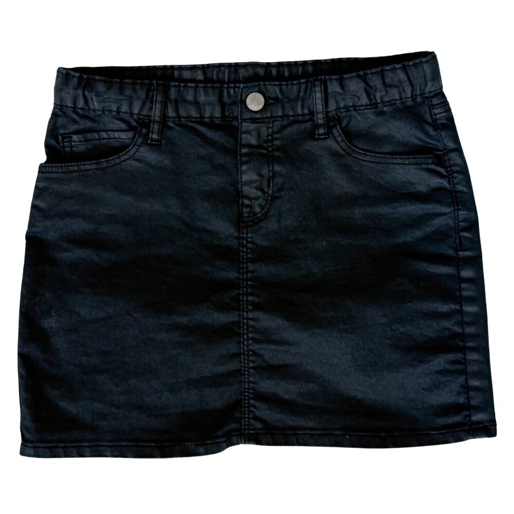 Girls' GapKids Black Wash Denim Mini Skirt